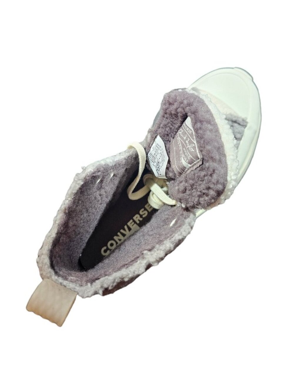 Converse Unisex Run Star Hike Sherpa Sneakers Size 7 Women's Mauve 172202C NWB - Picture 9 of 10